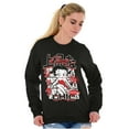 thumbnail image 5 of Kanji Style Betty Boop Classy Chic Women Crewneck Sweatshirt Brisco Brands X, 5 of 6