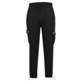 thumbnail image 4 of LNWUY Mens Big and Tall Sweatpants Joggers Fleece Baggy Sweatpants Cargo Straight Leg Elastic Waist Pants Casual Drawstring Sweatpants Black XXXXL, 4 of 5