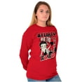 thumbnail image 4 of Kanji Betty Boop Hashtag Flirty XOXO Women's Long Sleeve T Shirt Brisco Brands M, 4 of 6