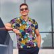 thumbnail image 4 of Balery Retro Panther Camisa Polo de Hombre con Estampado, de Manga Corta y Tejido Medio, Camisa Tipo Golf Polo-Large, 4 of 6