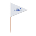 thumbnail image 1 of Drapeau de Cure-Dents Calme Bleu en Porcelaine de Pivoine Triangle Cupcake Toppers, 1 of 3