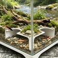 thumbnail image 6 of SouMaox Aquarium Tunnel Decor, Fish Cave Viewing Hideout with Two Holes, Shrimp Hiding Tube for Aquascaping, Fish Ornament, 1.57" x 4.72" x 4.72" White, 6 of 6