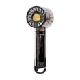 thumbnail image 2 of Transparent USB Rechargeable Handheld Fan with High Airflow, Quiet Operation, 7-Color LED Lights, Portable Outdoor Cooling Fan, Compact Lightweight Design, 2 of 6