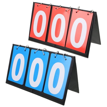 Portable Tabletop Scoreboard with Flip Design for Multi Sports Including Basketball Tennis