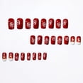 thumbnail image 3 of Christmas Press on Nails 24Pcs, Finished Wearable Spooky Fake Nails Set, Reusable False Nails for Holiday Party Daily Wear Women Girls, Christmas Nail Art, 3 of 5