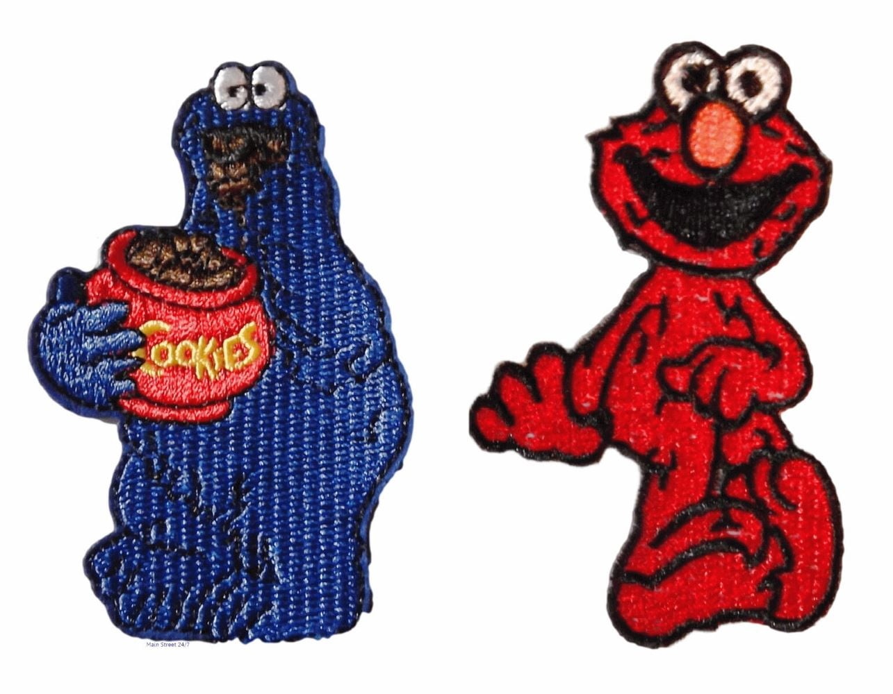 Sesame Street OSCAR THE GROUCH In His Garbage Can Embroidered 2 1/2" TALL PATCH 