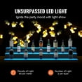 thumbnail image 3 of VEVOR LED Lighted Liquor Bottle Display Bar Shelf RF & App Control 60" 3-Step, 3 of 10