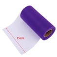 thumbnail image 4 of Linaichen Wedding tulle Dark Purple Tulle Roll 6" x 24 Yards for Wedding Decoration, 4 of 5