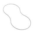 thumbnail image 2 of 14K White Gold Women's 22" 2.90mm Hollow Rope Chain Necklace, 2 of 4