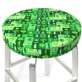 thumbnail image 3 of Lsque Vegetables Pattern Round Bar chair cushion covers Velvet Fabric Premium Comfort Protects from Scratches and Stains for 14-17 Inch Chair-13 inch, 3 of 7
