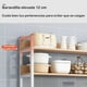 thumbnail image 5 of Estante Organizador Cocina,Aparador de Almacenamiento con 2 Estantes Abiertos,Armario de almacenamiento para Despensa de Cocina con Estantería para Microondas,Unidad de Exhibición para el Hogar, 5 of 7