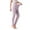 Light Purple, variant on AWZXDE Women's High Waist Stretchy Yoga Leggings Solid Color Comfortable for Casual Wear and Exercise with High Elasticity Everyday Use Dark Purple,L