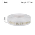 thumbnail image 2 of 1 Inch 50 Yard Valentine Printed Ribbon Wedding Favor Grosgrain Satin Ribbons White for Gift Wrapping Bouquet, 2 of 6