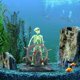 thumbnail image 4 of Barco de acuario, barco de vela para decoración de acuarios, decoración de tanque de peces de capitán pirata esqueleto decoración de tanque de peces kaili Sencillez, 4 of 5