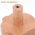 thumbnail image 5 of UPGRATOR Dresser Knobs Wood Replacement Drawer Knob Light Brown 1Pcs, 5 of 5