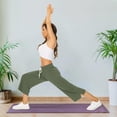 thumbnail image 5 of Wide Leg Cropped Pants for Women Casual Travel Work Sweatpants Loose Fit Summer Trousers with Drawstring Waist and Pockets, 5 of 5
