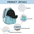 thumbnail image 4 of Elephant Print Work Backpack - Waterproof School Bookbag for College Students, Fashionable Laptop Backpack, Comfortable Straps, Cute Elephant Theme, 4 of 6