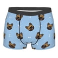 thumbnail image 4 of Goofa french Bulldog Face Printed Men's Boxer Briefs Underwear, Moisture-Wicking Underwear, Trunk,Soft and Breathable Cotton Underwear-, 4 of 9