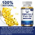 thumbnail image 6 of Nature's Live Omega 3 Fish Oil 120 Capsules Joint Support 1296 mg EPA & 864mg DHA, 6 of 7