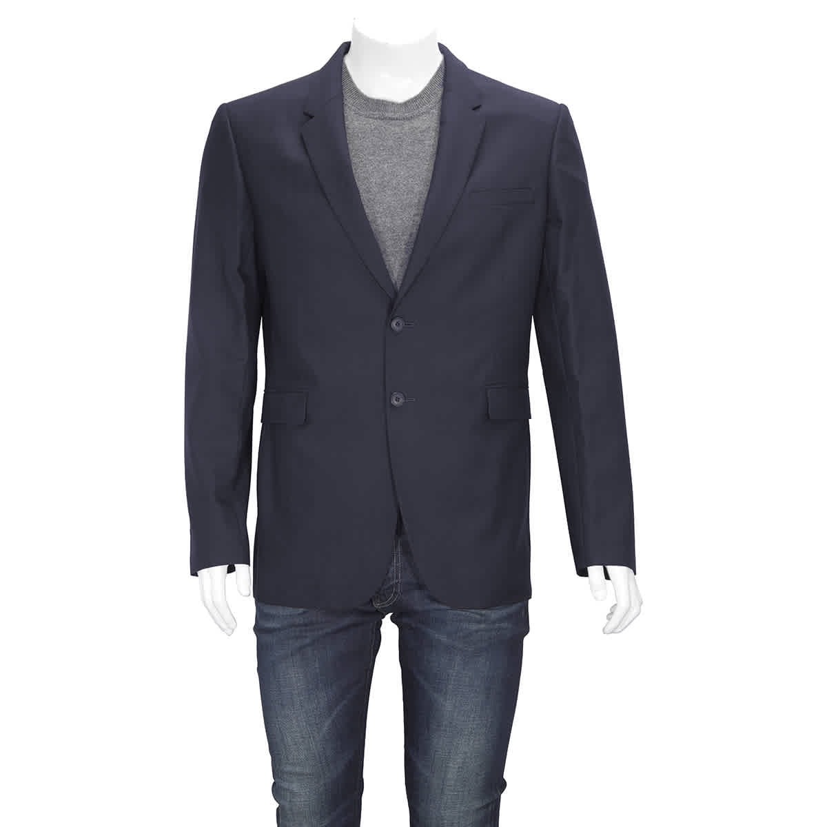 Burberry Men's Navy Millbank Abiyo Suit Jacket, Brand Size 54R (US Size 44)  