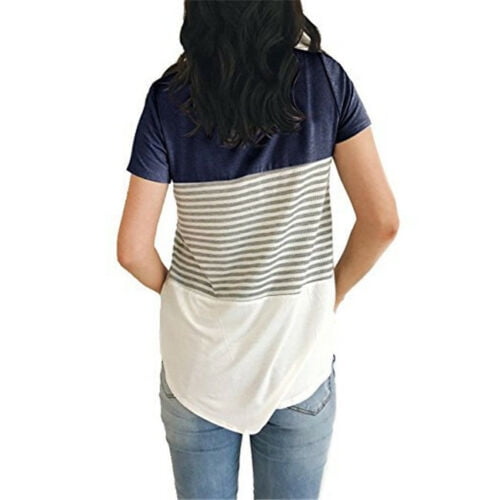 Acheter T-shirts d'allaitement de maternité, hauts d'allaitement pour  femmes enceintes, vêtements à manches courtes, gilets d'allaitement d'été  post-partum