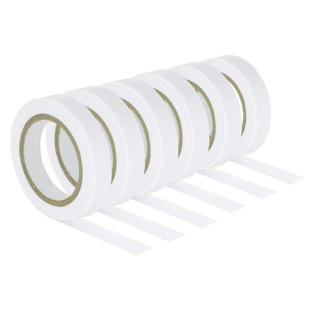 Unique Bargains 32.8Ft Tennis Racket Badminton Racquet Grip Finishing Tapes, White 6 Pack