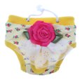 thumbnail image 2 of Female Dog Diapers Sanitary Pant Washable Short Panty Dog Beige S, 2 of 8