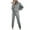 Gray, variant on Sweatsuits 2pcs Sets Womens Women Casual Solid Color Two Piece Long Pants Hooded Pullover Long Sleeve Sweatshirts Sets