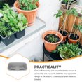 thumbnail image 2 of Milisten Balcony Flower Planter Grey Plastic Planting Container for Garden 1Pcs, 2 of 6