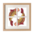 thumbnail image 1 of Poissons Constellation Zodiaque Symbole Cadre Mur Table Affichage 4 Ouvertures Image, 1 of 3