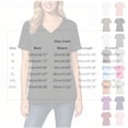 thumbnail image 2 of Women's V-Neck Short Sleeve Side Slit Loose Fit Tunic T-Shirt, Women's Plus Mint Green,Size S-3XL, 2 of 5