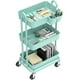 thumbnail image 2 of Rolling Utility Cart Simple Houseware, 3 niveles, turquesa, 2 of 6