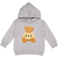 thumbnail image 2 of Inktastic Vintage Teddy Bear in Sweater with Christmas Trees Toddler Hoodie, 2 of 4