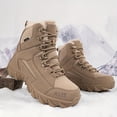 thumbnail image 6 of Plus Size Men's Warm Winter Snow Boots - Non-Slip, Lace-Up for Hiking & Outdoor Adventures, 6 of 9