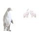 thumbnail image 1 of Escultura De Pingüino Y Elefante, Figura Coleccionable, Artesanía Decorativa, Estatua De Animal De Resina, Decoración única De Mesa, Decoración Del Hogar Para Inauguración De La Casa,, 1 of 8