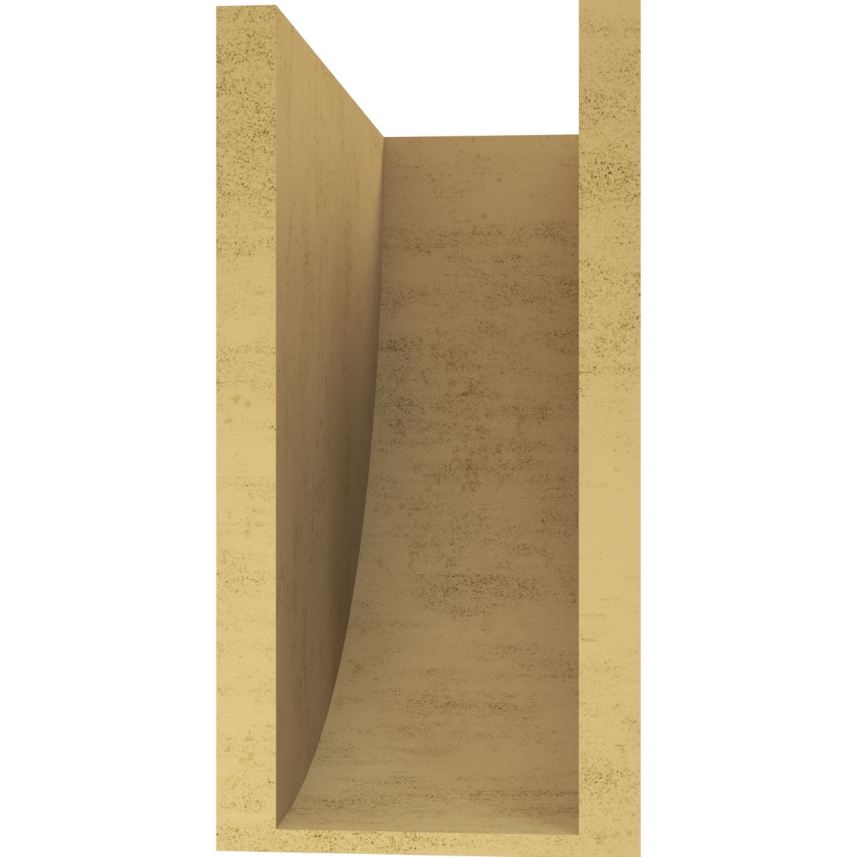7"W x 14"D x 14"H Classic Durham Rough Cedar Woodgrain TimberThane Corbel, Primed Tan