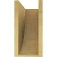 thumbnail image 4 of 7"W x 14"D x 14"H Classic Durham Rough Cedar Woodgrain TimberThane Corbel, Primed Tan, 4 of 6