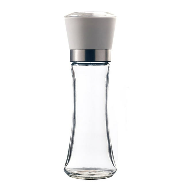 ¡Liquidación! Promoción de molinillo manual Leott. Molinillo de sal y pimienta de cocina de 173 g, de acero inoxidable, fácil de usar, color blanco.