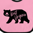 thumbnail image 4 of Inktastic West Virginia Black Bear Silhouette Boys or Girls Baby Bib, 4 of 4