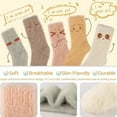 thumbnail image 7 of Fuzzy Socks for Women 5 Pairs Cozy Soft Fluffy Slipper Socks Topboutique Warm Winter Plush Sleep Socks Fleece Cabin Soft House Socks Gifts Christmas Gifts for Women, 7 of 7