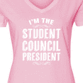 thumbnail image 4 of Inktastic I'm the Student Council President Women's V-Neck T-Shirt, 4 of 5