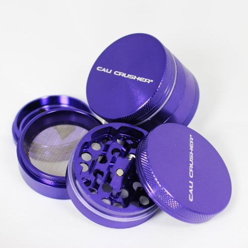 2 Metal Grinder for Herbs Purple Herb Grinder with Catcher Screened Bottom Chamber 4 Piece Tobacco and Kitchen Spice Grinder Set