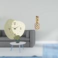 thumbnail image 2 of Reloj de pared,Reloj de pared silencioso Reloj de pared nórdico Decoración del hogar,Estatua de resina,Estatua de resina para decoración del hogar,manualidades,oro,Escultura de oro,figura de, 2 of 8