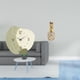 thumbnail image 2 of Reloj de pared,Reloj de pared silencioso Reloj de pared nórdico Decoración del hogar,Estatua de resina,Estatua de resina para decoración del hogar,manualidades,oro,Escultura de oro,figura de, 2 of 8