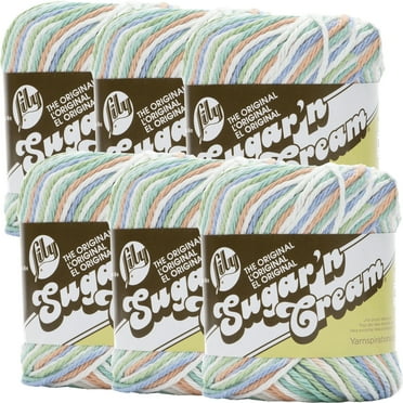 Lily Sugar'n Cream Yarn - Ombres-Stoneware Ombre, Multipack Of 6