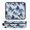 Blue and White Butterfly, variant on Hair Tool Organizer Bag with Heat Resistant Mat Removable Travel Storage Case for Hot Air Brushes Curling Irons Beautiful Glowing Deer