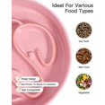 thumbnail image 4 of Slow Feeder Dog Bowl, Ceramic Bowls 1.5 Cup Puzzle - Stops Fast Eating, Prevents Bloat, Choking & Black Chin for Medium/Large Dogs, Pink﻿, 4 of 4