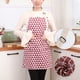thumbnail image 3 of Injueey Delantal de cocina Unisex con bolsillos delanteros, de lino a prueba de grasa, babero de cocina para Chef, servidor de barbacoa al aire Herramientas y accesorios para hornear Rojo, 3 of 6