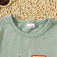 thumbnail image 6 of kaprioy Baby Boy Clothes Cute Farm Theme Embroidery Tee and Gingham Shorts 2-Piece Set for Birthday Parties Boys Summer Outfits, 6 of 9