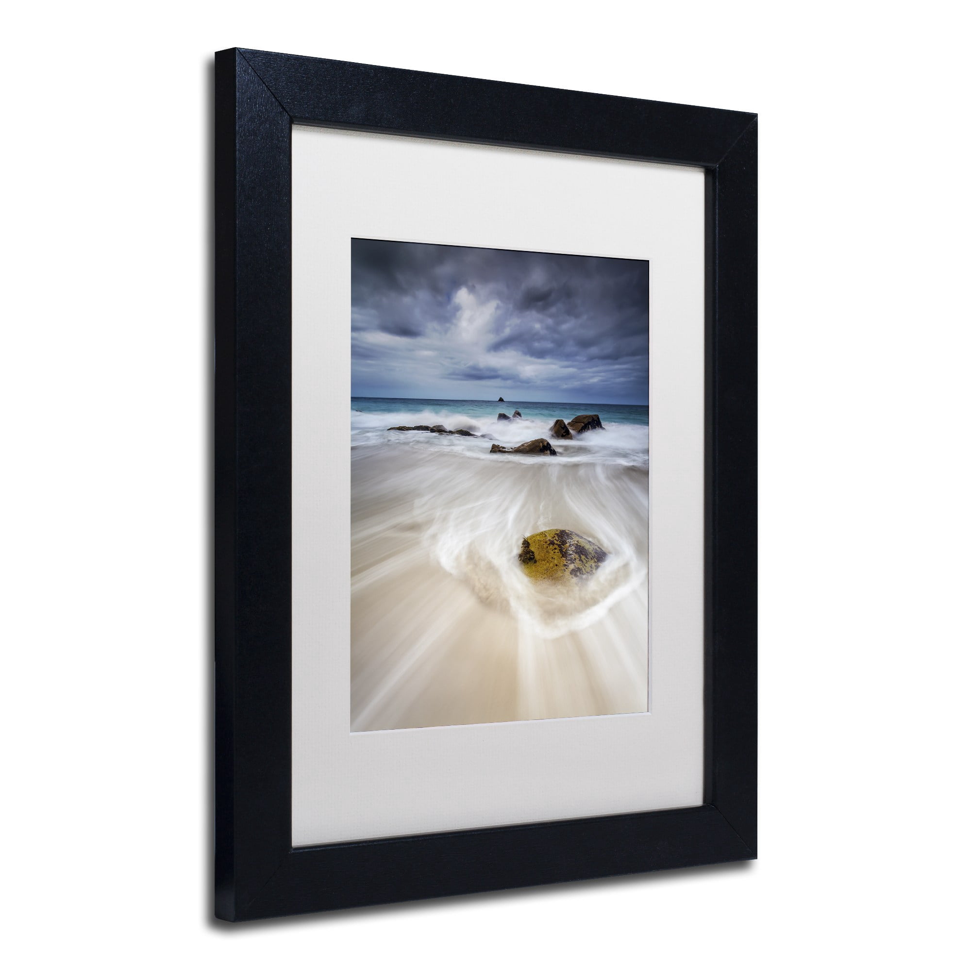 Trademark Fine Art "Waveguide" Canvas Art by Mathieu Rivrin, White Matte, Black Frame